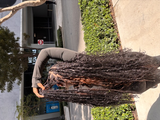 Bohemian Knotless Braids style 3